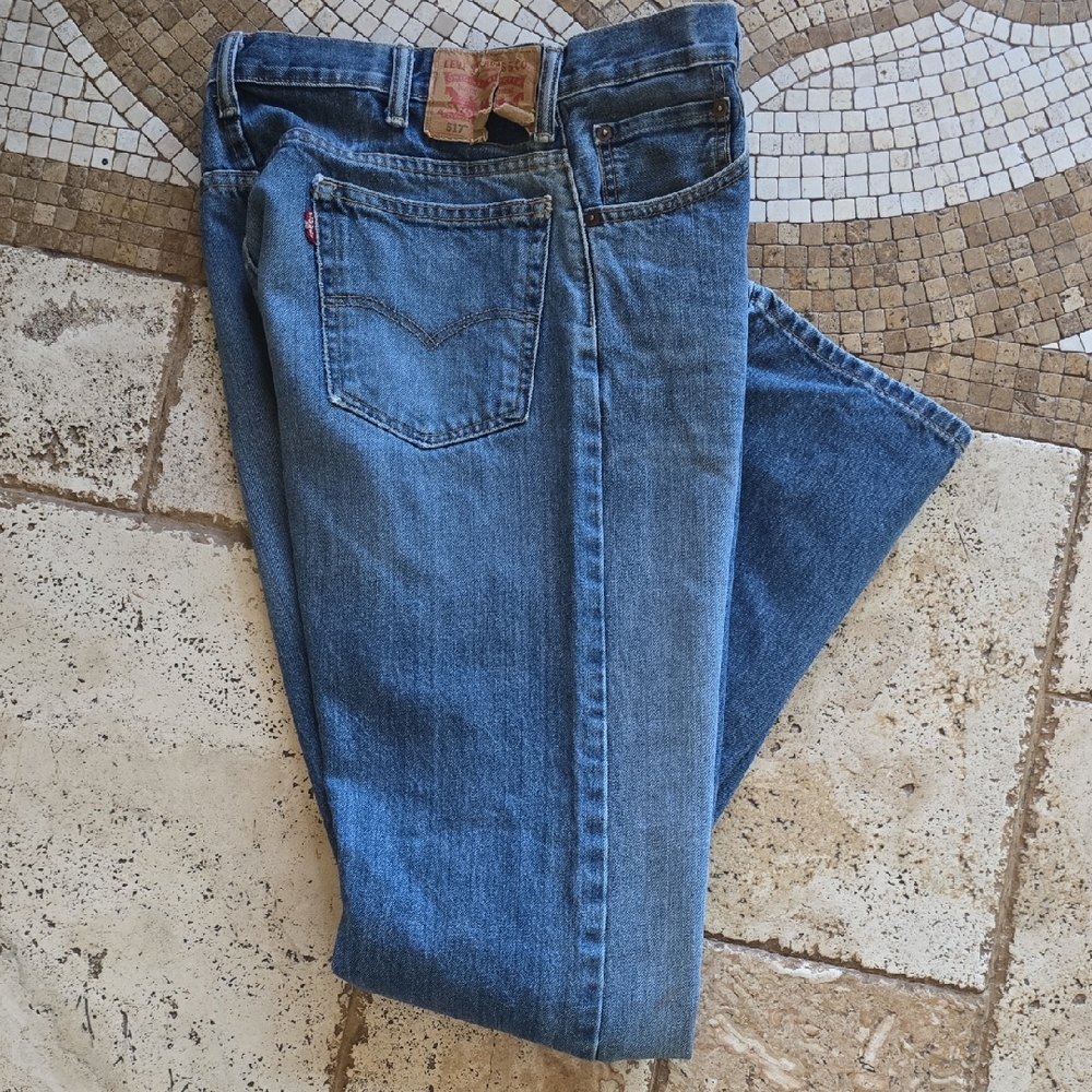 Mens Levi's Classic Straight Blue Jeans